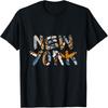 New York Abstraktes Graffiti T-Shirt