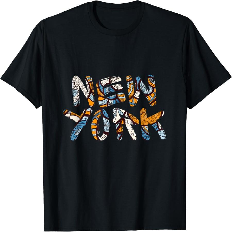 New York Abstract Graffiti T-Shirt S