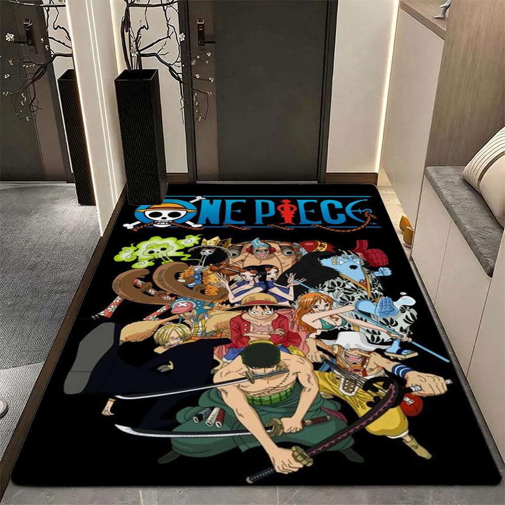 Straw Hat Pirates' Adventure Rectangular Rug Soft Nonslip Carpet For Living Room Play Area Hallway Home Decor Memorial Gift