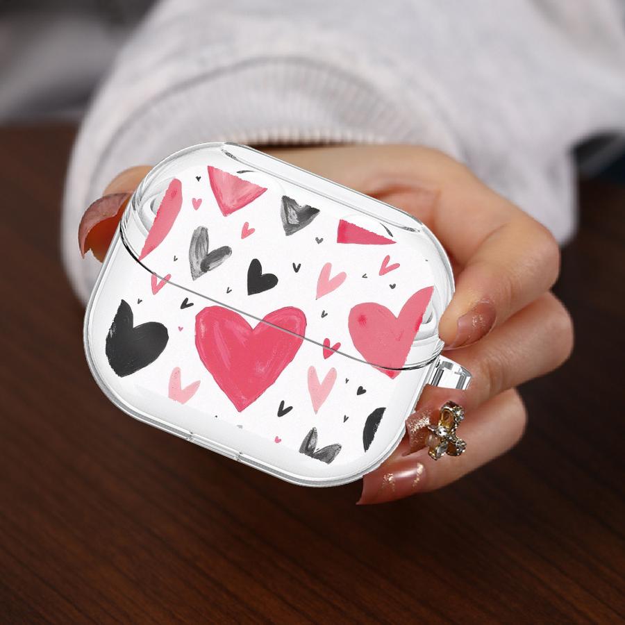 

Чехол Love Heart Leopard Pink для Samsung Galaxy Buds 3Pro Live 2 4Pro 2Pro 4 Pro 3 FE Прозрачные Чехлы для Наушников Чехол с Крючком Buds 4 Pro