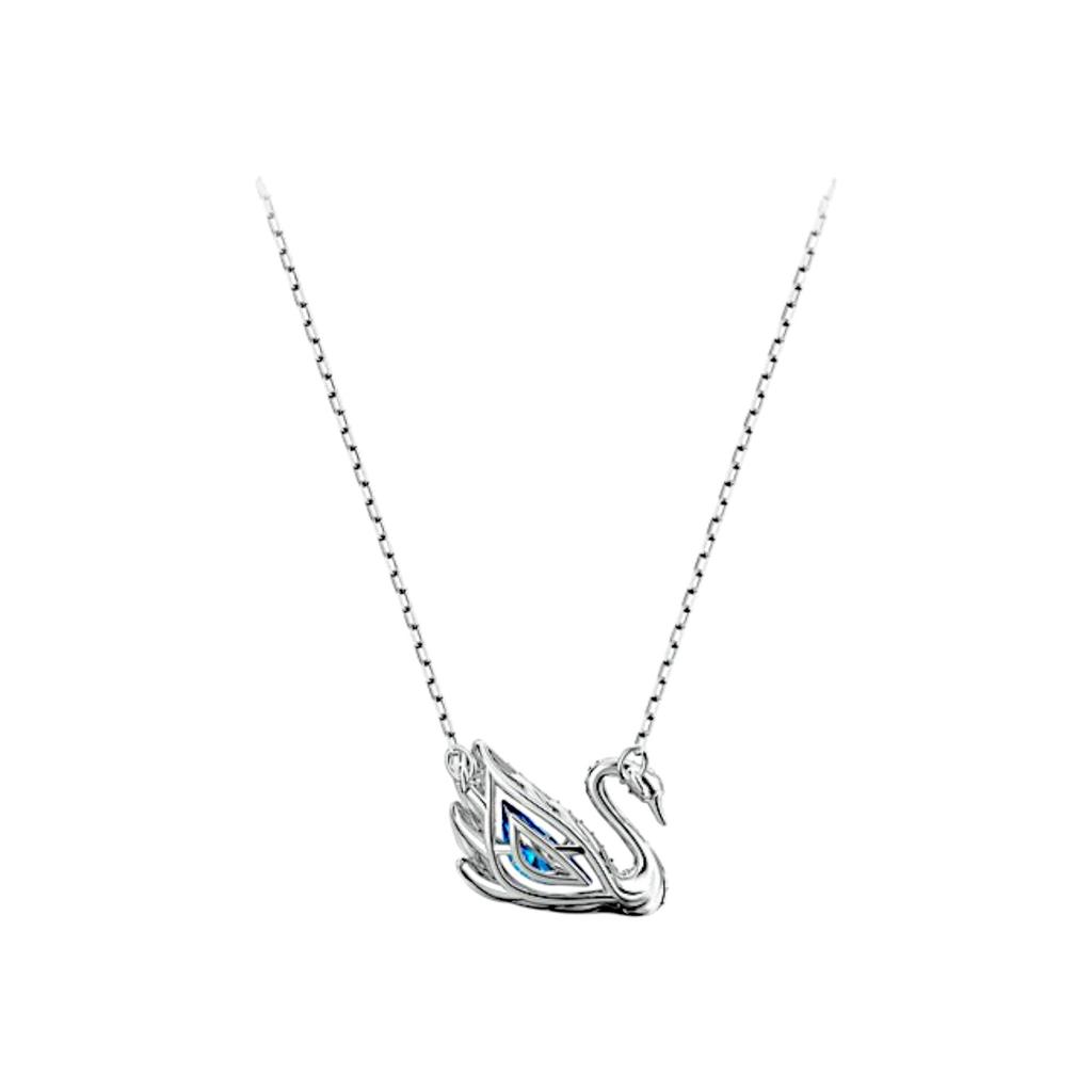 Swan Blue Rhodium Necklace 5533397 – Elegant Jewelry for a Sophisticated Look