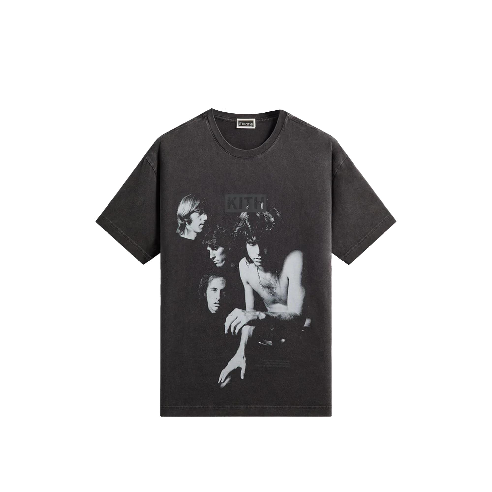 Kith Records For The Doors Light My Fire Vintage Tee Black Men Tops KHM035104-001 XL