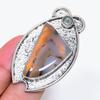 Natural Montana Agate, Topaz 925 Sterling Silver Jewelry Ring Size 8.5 ZS-958