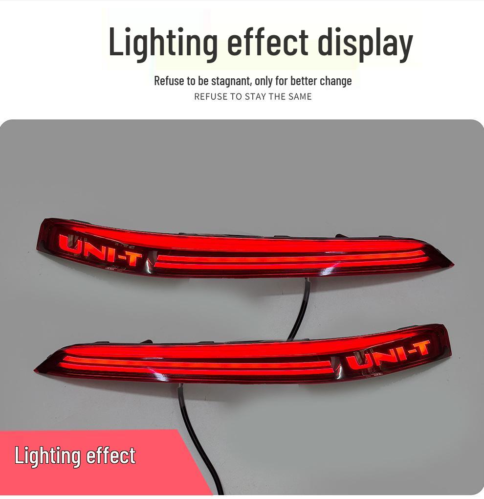 Changan UNIT Rear Bumper LED Reflector: Brake & Flowing Turn Signal Anti-Collision Light.