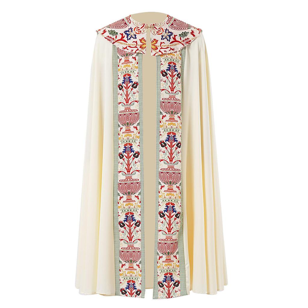 European Medieval Court Cloak Costume for Halloween & Stage Performances