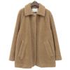 BALLSEY Soutien wool boa collar coat, women's, brown, size 36 coat 36 BrownUsed
