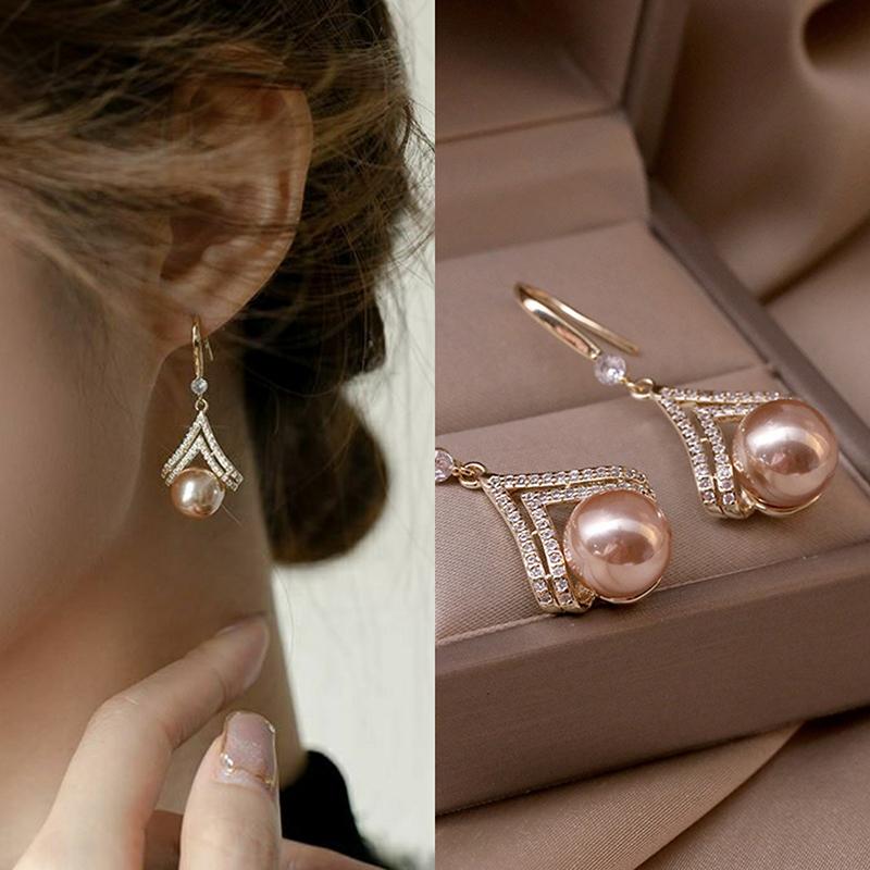 

Серьги-кисточки с цветами из искусственного жемчуга, длинные висячие серьги для женщин, элегантные, с изысканным темпераментом, роскошные ювелирные изделия