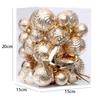 40pcs Champagne Gold Christmas Tree Decoration Pendant Delicate Hanging Ornament  Xmas