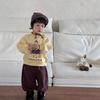 Boys autumn and winter thickened sweater sweatpants new children's clothing baby winter clothing children's velvet suit