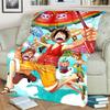 "ONE PIECE" Decor Flannel Blanket Warm for Bedrooms, Sofas, Chairs, Travel and Picnics