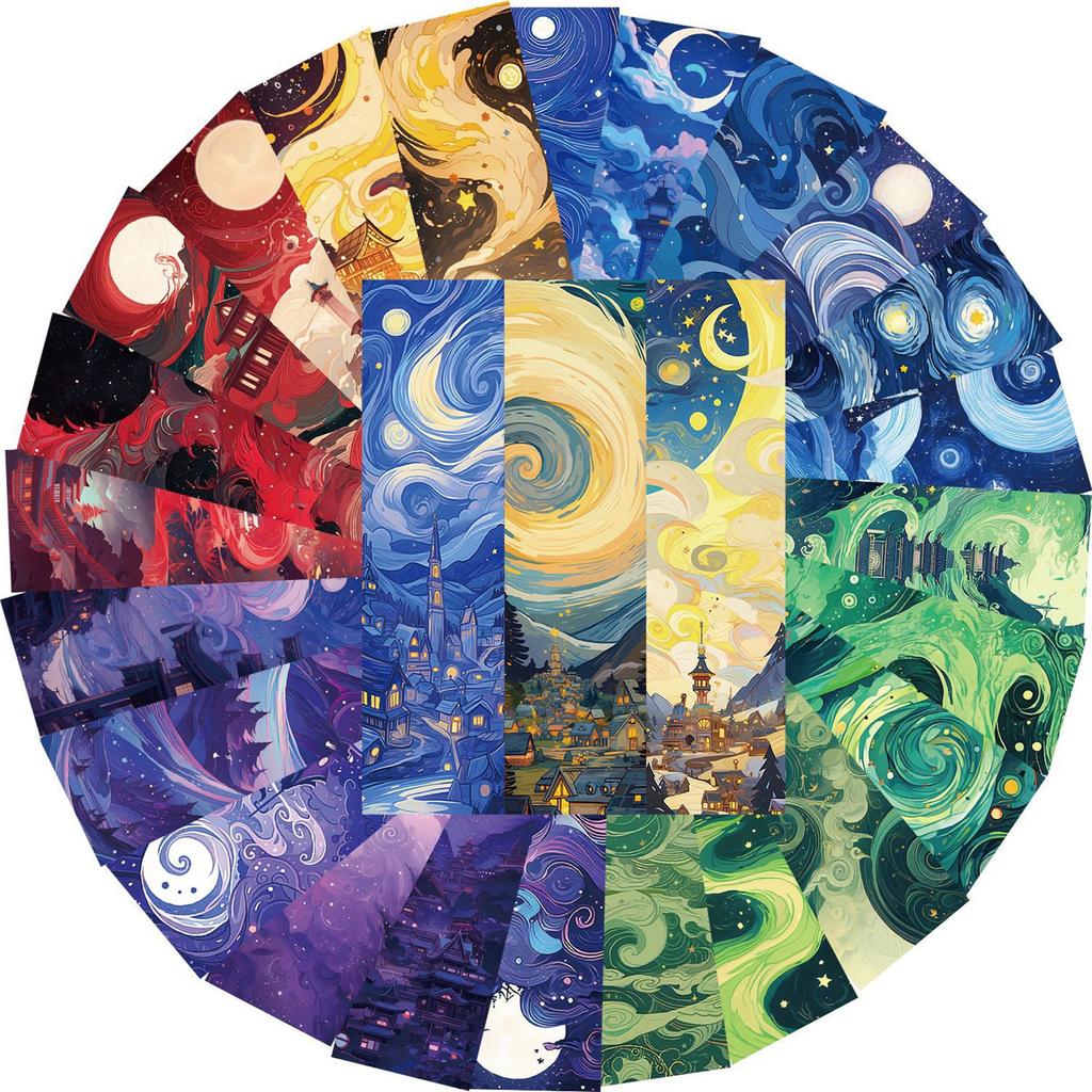 30 Stück Lesezeichen mit Ölmalerei-Thema, Geschenk für Buchliebhaber, Schriftsteller, Papier-Lesezeichen, Buchseitenhalter zum Lesen