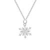 S925 Sterling Silver Snowflake Zircon Necklace | Women's Sweet Luxury Fashion Choker | Fresh Niche Clavicle Design