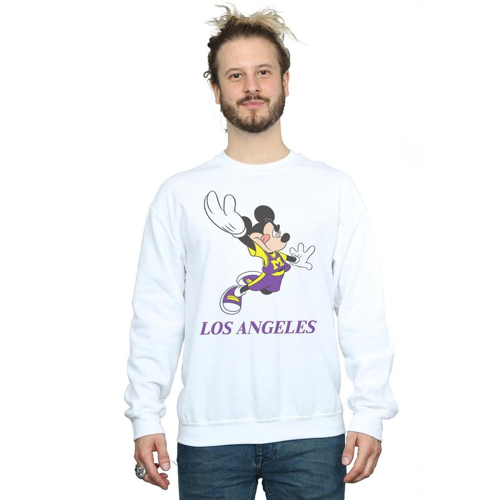 Disney Mens Mickey Mouse Los Angeles Sweatshirt