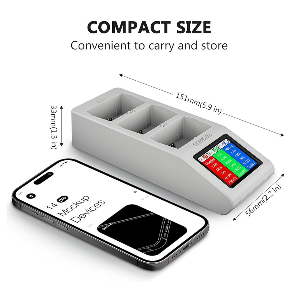 Mini 4 Pro Quick Charger 3pcs Battery Faster Charging Hub Housekeeper for DJI Mini 3 Pro Drone Accessories Charger LCD Screen