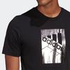 adidas T Shirts Men's Black Crew Neck Moderate Straight Fit GL3033