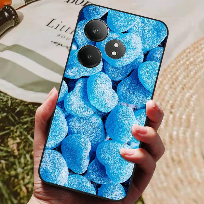 Phone Cover For Realme GT 6 Case Silicone Black Bumper Soft TPU Coque for Realme GT 6T Case Protector Funda Realme GT6 GT6T Bag