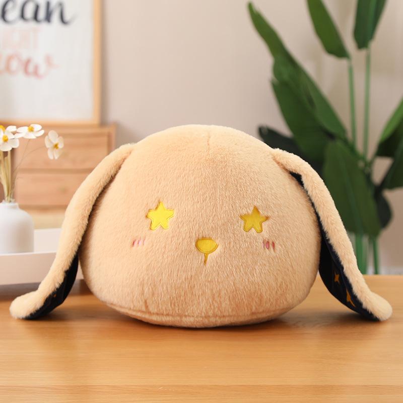 Cute Starry Sky Rabbit Dumpling Throw Pillow Large Bunny Plush Doll Lazy Bed Big Pillow Girl Sleeping Doll