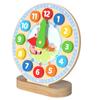 Kids' Educational Wooden Number Clock Puzzle: Early Learning Time Recognition Toy for Classrooms & Kindergartens.
