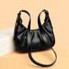 Minimalistyczna damska torba na ramię - Jednokolorowa plisowana torebka Modna torba crossbody odpowiednia do codziennego użytku i na zakupy