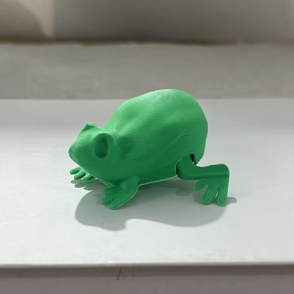 Movable 3D Printed Frog Model Realistic Mini Frog  Figurine  Children Girls Boys
