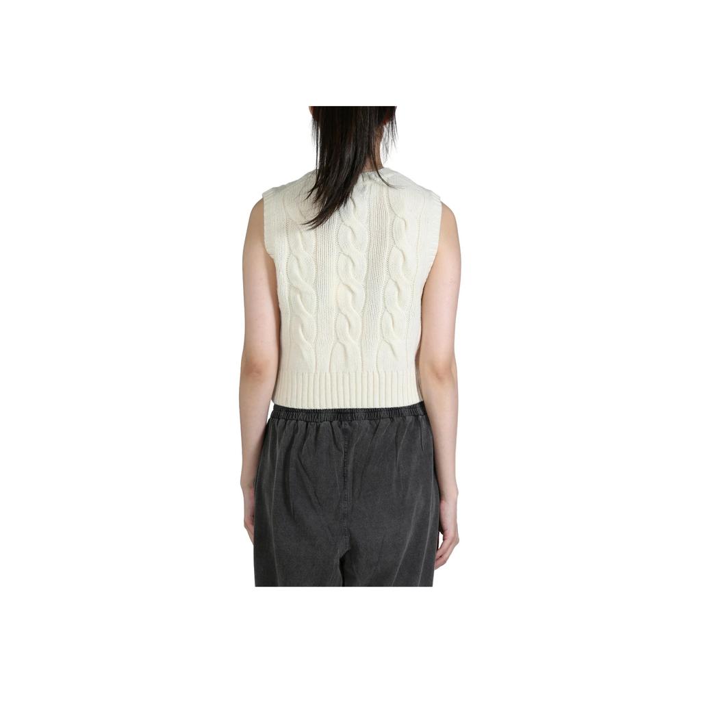 Polo Ralph Lauren Solid Color Pullover Crew Neck Sleeveless Knit Top Women tops White 211941553-004