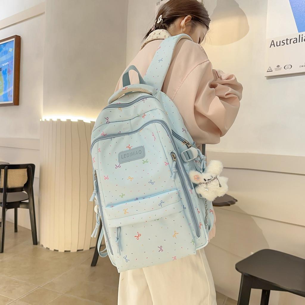 Schoolbag Japanese student schoolbag new high-value fresh and sweet literary star backpack junior high school student versatile backpack