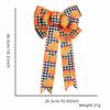 Thanksgiving Party Bow Decoration with Maple Leaf and Pumpkin Design DoubleLayer