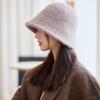 Bucket Hat Women's Autumn and Winter New Knitted Hat Fashion Basin Hat Thermal Ear Protection Bucket Hat