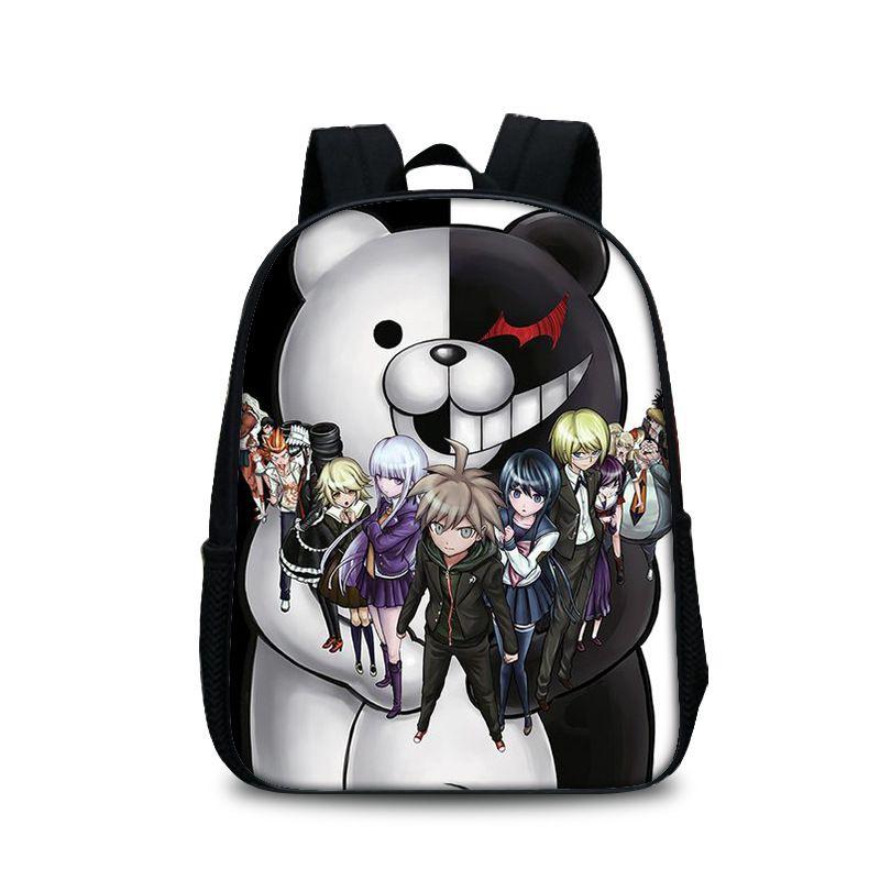 Sac à dos imprimé anime Danganronpa Imperméable Grande capacité Léger Portable Parfait pour l'école et les voyages