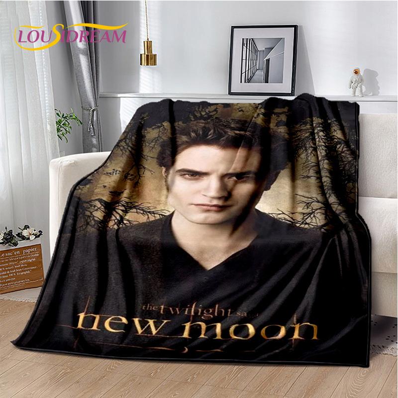 Twilight Saga Series Edward Bella Movie Soft Blanket,Soft Throw Blanket for Home Bedroom Bed Sofa Picnic Travel Cover Child Gift