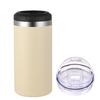 16oz Coffee Cup Stainless Steel Vacuum Flask Double-Lid Insulated Travel Mug Gift for Home Office School