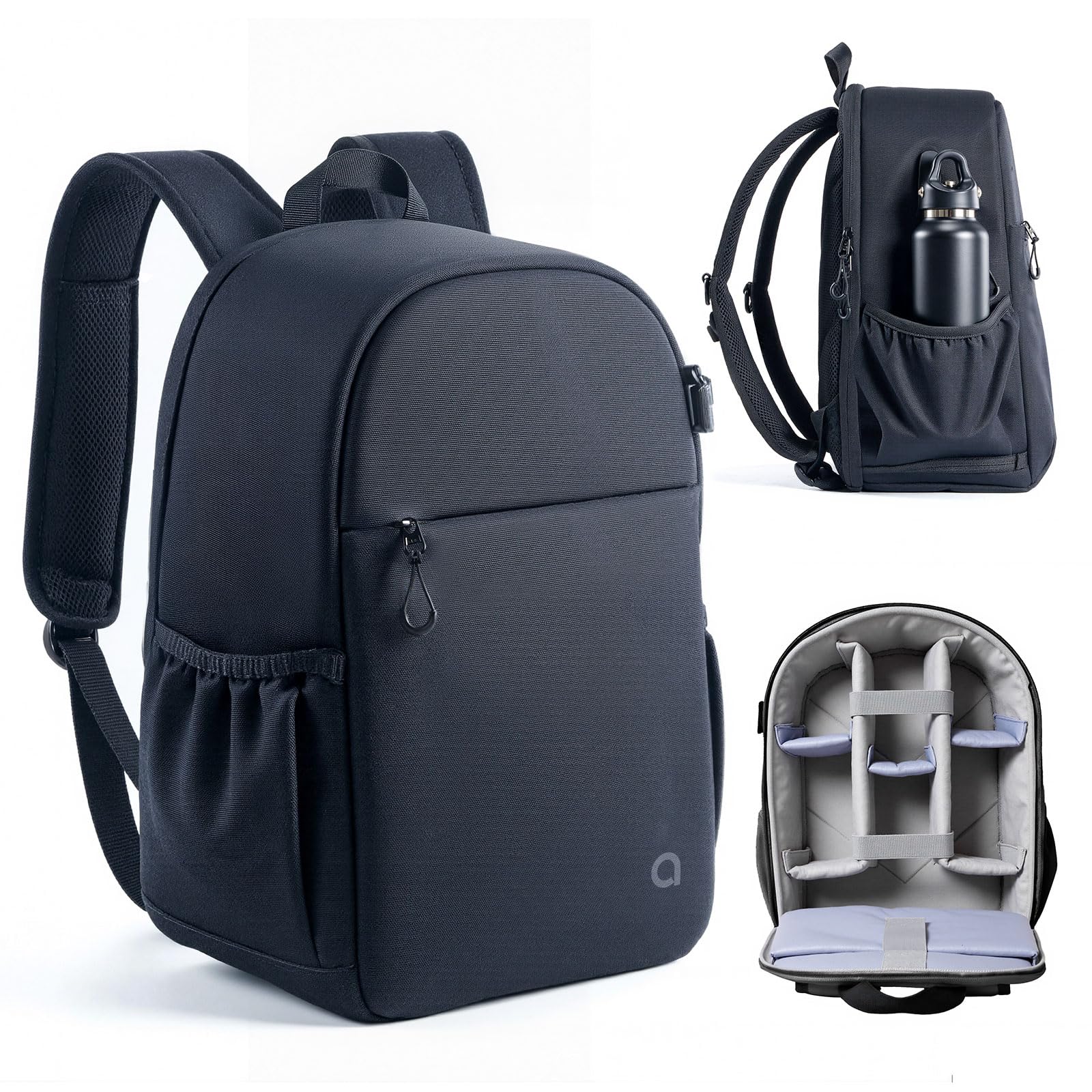 

Camera Large Capacity Compatible with Cameras and Freely Adjustable Can Store Can Store Ideal for Outdoor Business and C2 Series Camera Bag Backpack чорний