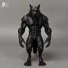standing werewolf ornaments, realistic design-home decoration werewolf statue ornaments, suitable for Christmas, Valentine's Day