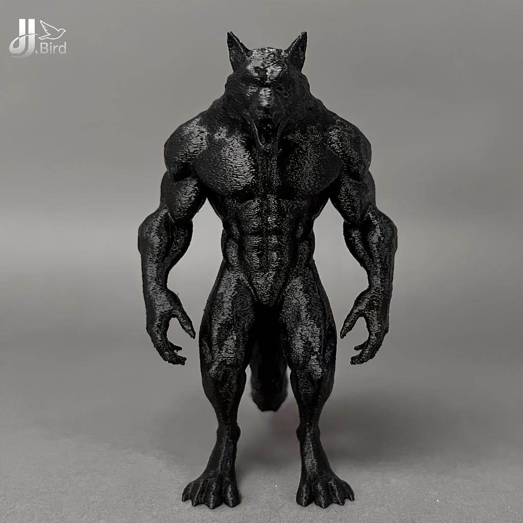 standing werewolf ornaments, realistic design-home decoration werewolf statue ornaments, suitable for Christmas, Valentine's Day