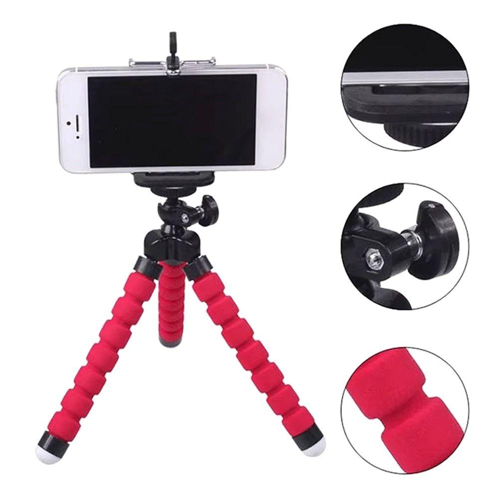1Pcs Sponge Octopus Smartphone Monopod Camera Holder Clip Tripe Stand Durable Phone Tripod