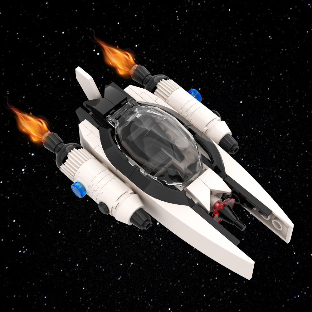 Gobricks MOC MOC-203826 Persönlicher Weltraumtransport Steine Modell Weltraumfilm Raumschiff Bausteine Lernspielzeug Geschenk