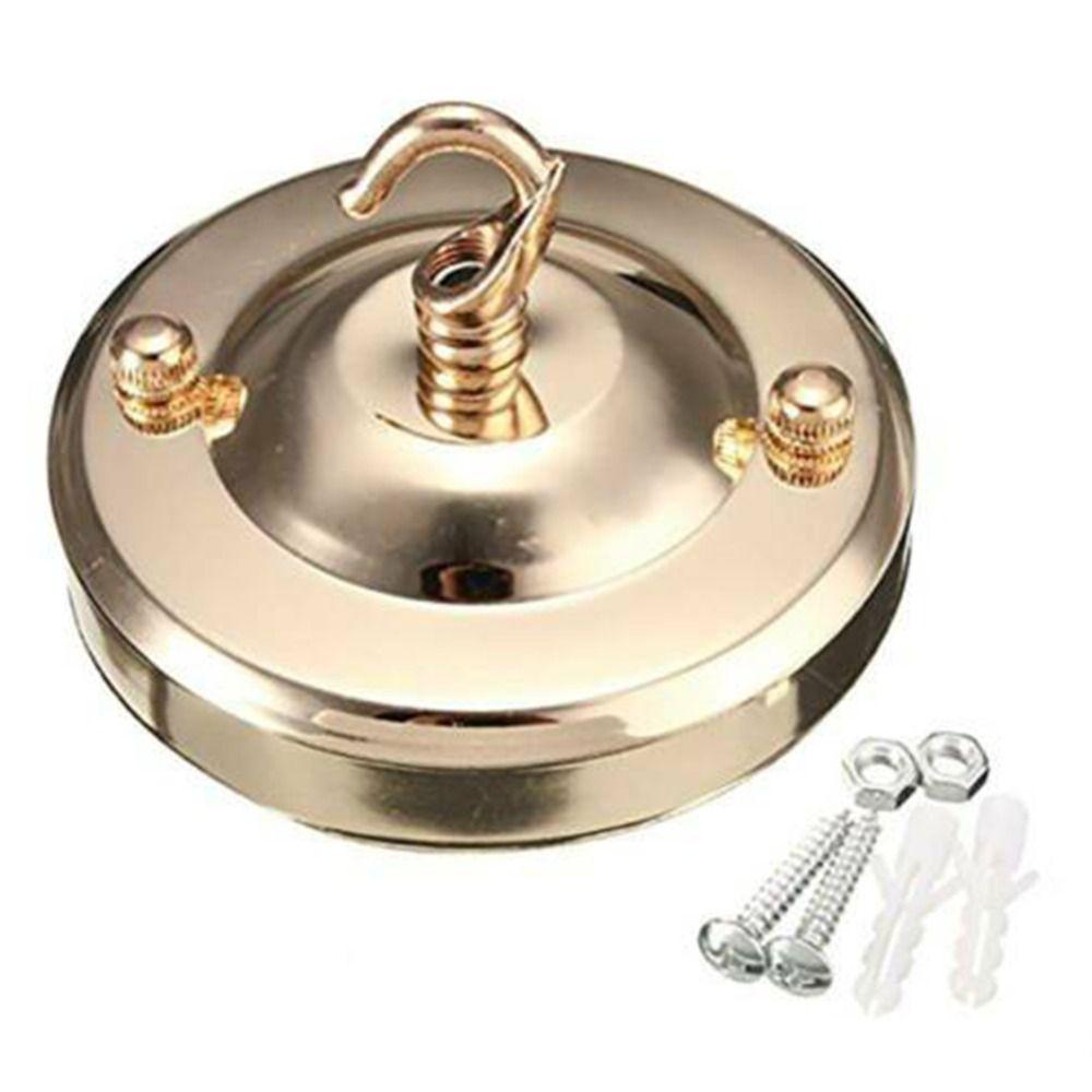 

Light Socket Lamp Base Hook Pendant Plate Lightings Lamp Base Ceiling Plate Holder Lamp Parts Gold