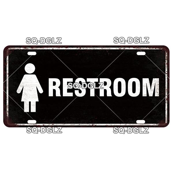 SQ-DGLZ Warning Beware Of License Plate WIFI Tin Sign State Wall Decoration Metal Sign Home Decor Painting Plaques Art Poster