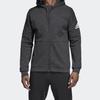Adidas Knit Windproof Breathable Hooded Jacket Men Jackets Iron-Gray DU1135