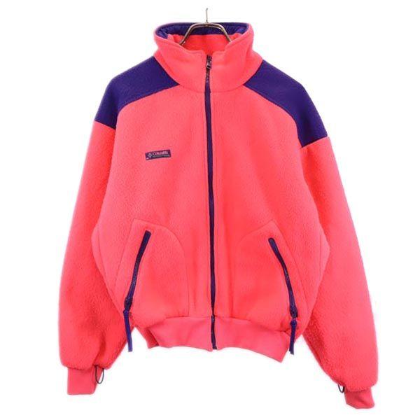 Columbia 80s Vintage Made in USA liner Fleece jacket M Pink Outdoors Men's Used