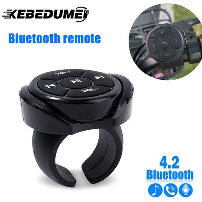 Media Wireless Bluetooth Button Remote Controller Car Motorcycle Bike Steering Wheel MP3 Music Play For IOS Android Phone Tablet