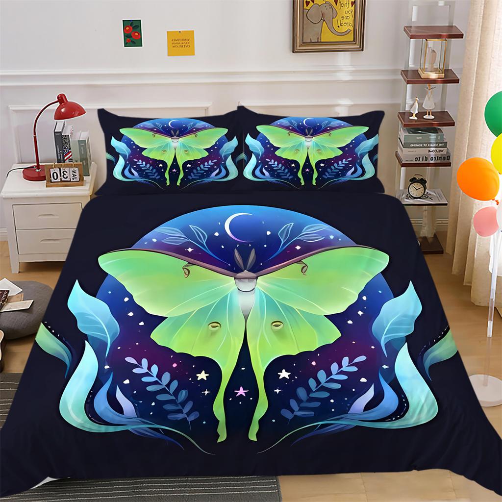 Quilt Cover Set Eye Butterfly Home Bedclothes Quilt Comforter Cover Set Pillowcase
