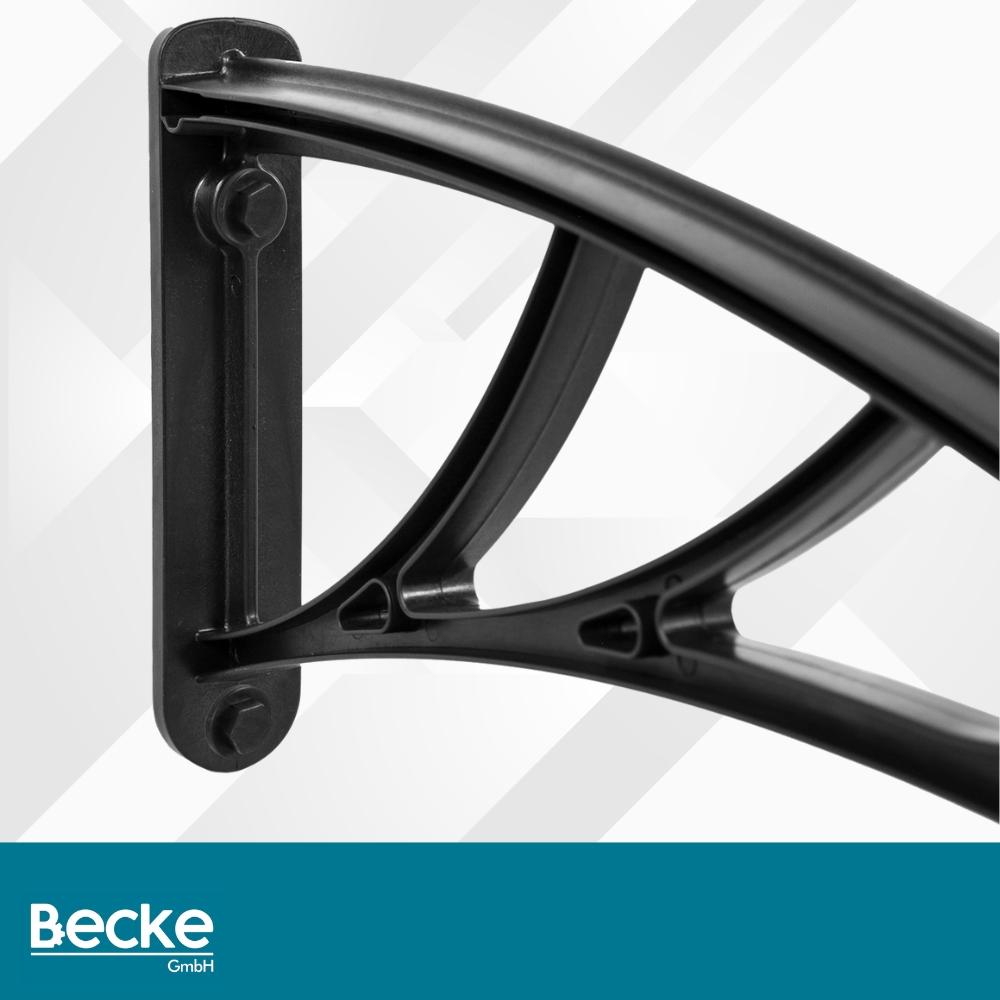 Door canopy 150 x 80 cm gray