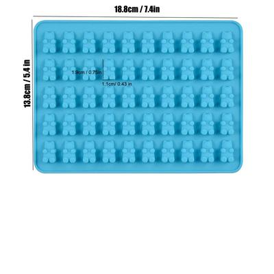 Bären-Gummibärchen-Form Mini-Bär Silikon-Süßigkeitenform für Kinder Eiswürfel Schokolade Lebensmittelqualität Backen Party DIY Küchenwerkzeug Zubehör