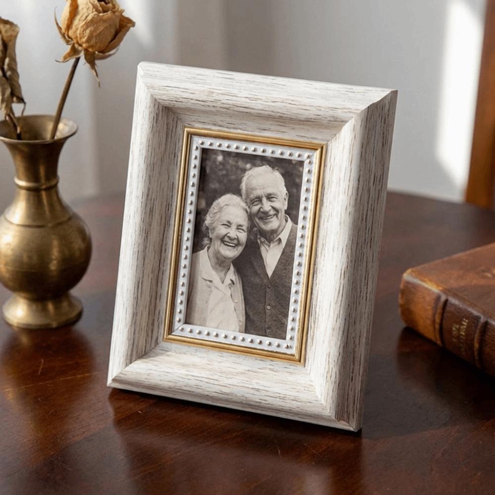 2PCS Square 3 Inch Photo Frame Mini Photo Storage Frame Display Holders  Nightstand Decoration