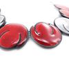 NOA [J4507] - Designer Necklace 'Tulips' Red Gray