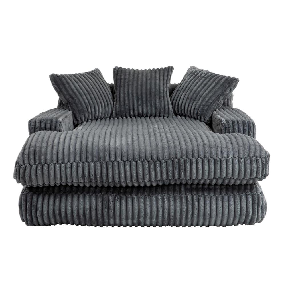 Modern rope sleeper sofa cloud sofa, 3 soft pillows, comfortable single-seat floor sofa
