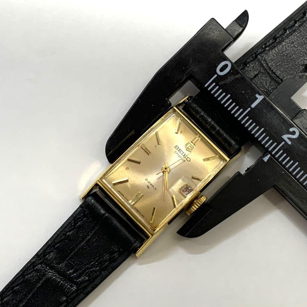 [USED] R6-5310 SEIKO 2118-3210 Manual Winding Watch Gold Black