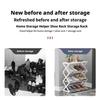 X-type Dustproof Shoe Rack Collapsible Shoe Rack Simple Storage Rack Multi-layer Movable Shoe Rack Student Dormitory Combination