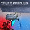 Solar Strobe Warning Lights with 129dB Alarm Wall-Mounted Infrared Motion Sensor Lamp IP65